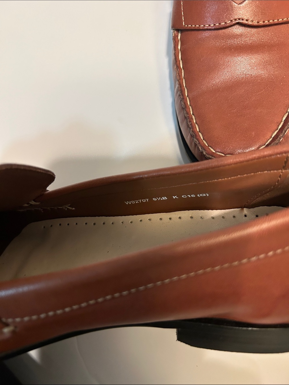 Brand New Cole Haan Tan Leather Penny Loafers - Picture 4 of 8